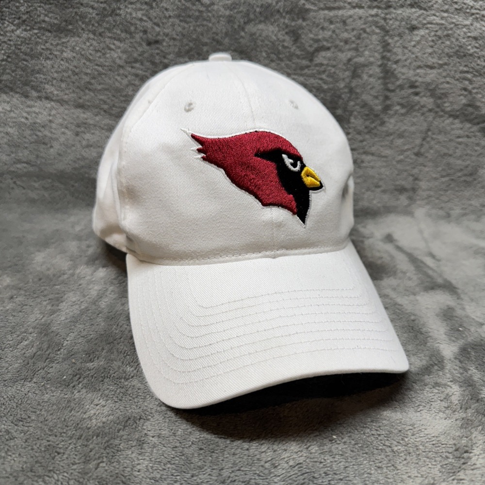 Vintage NFL Cardinals Hat Strap Back White Twins Enterprise